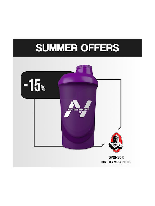 Nutriyummy Shaker Πρωτεΐνης 800ml Πλαστικό Μωβ