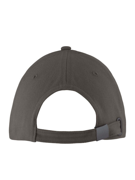 Five Panel Jockey Cap 00594 Sol's Long Beach Carbon Grey