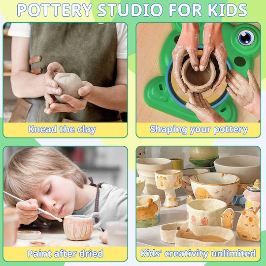 Argilă modelatoare pentru copii set verde