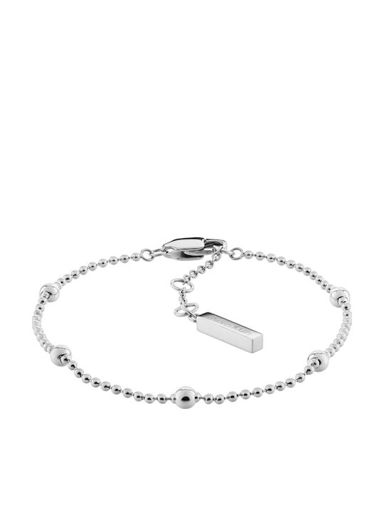 Calvin Klein Ceas de Damă Contemporary 18mm Cu Baterie Și Brățară Metalică Argintie