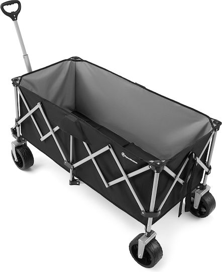 Kippwagen Zusammenklappbar Anhänger Gartenkarren Metallisch 250lt