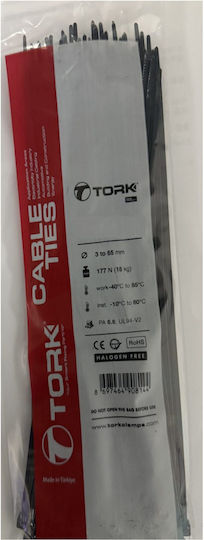Tork Plastic Cable Ties 1200mm x 9mm in Black Colour 100 pcs