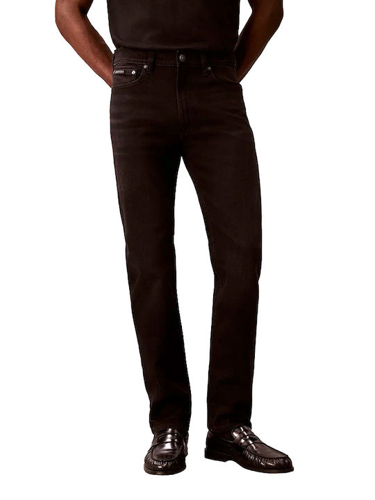 Men's Jeans Pants with Slim Straight Fit Black