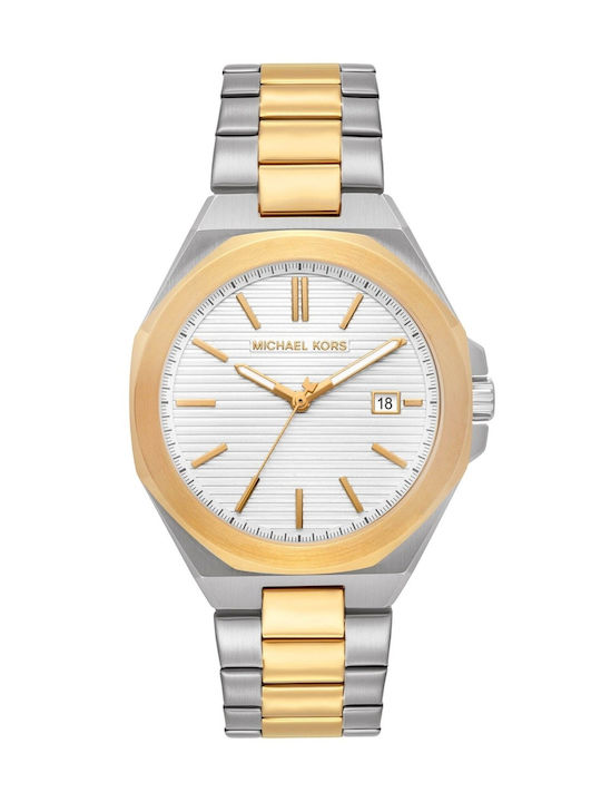 Michael Kors Ceas Bărbătesc Cu Baterie Și Brățară Din Metal Argintie