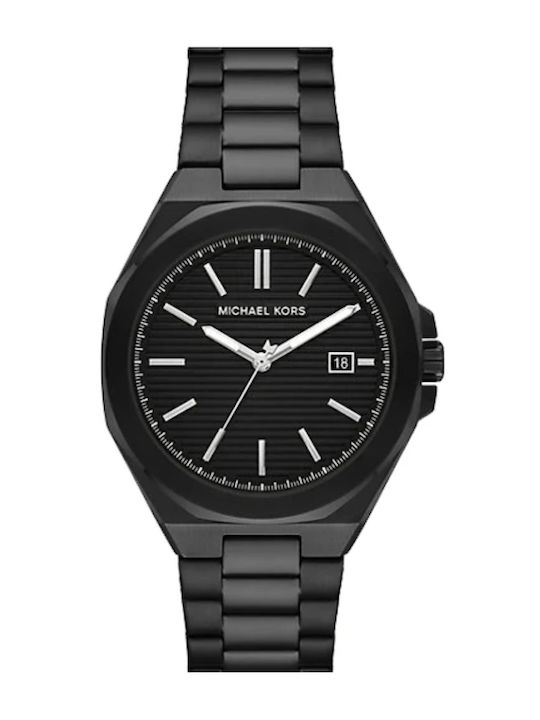 Michael Kors Callum Ceas Bărbătesc Cu Baterie Și Brățară Din Metal Neagră