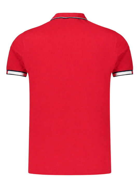 Polo Bluza Cu Mâneci Scurte Roșie