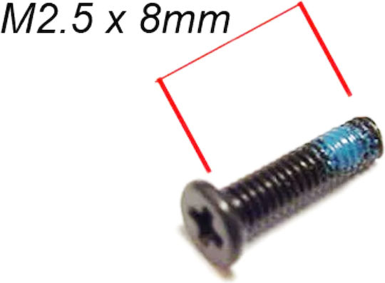 Screws Set Laptop Hp Pavilion 15-ac 15-ay 15-af 15-ba 250 G4 255 G4 256 G4 250 G5 255 G5 256 G5 Bottom Case Screws 2.5mm X 8mm 10pcs Code 1-bolt006