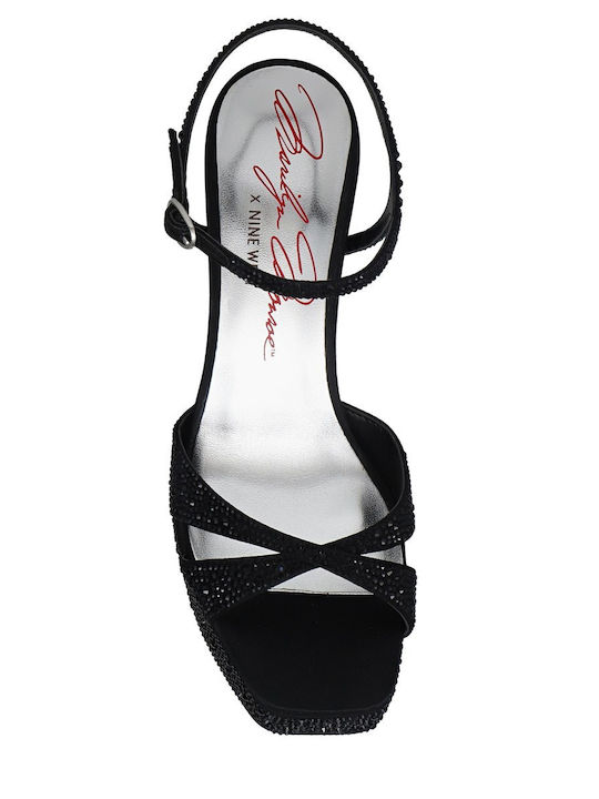 Fabric Sandals Black