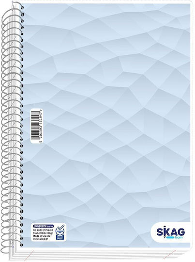 Skag Spiral Notebook Ruled A4 5 Subjects University Laminated