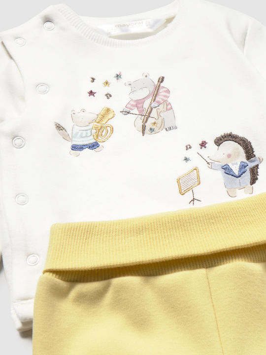 Kids Clothing Set with Leggings Summer 2 Pieces Yellow