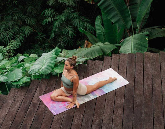Yoga Design Lab Στρώμα Γυμναστικής Yoga Μπεζ (178x61cm)