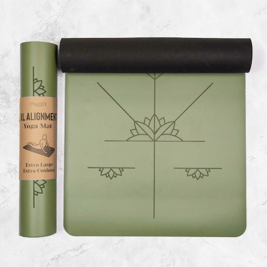 Myga Myga Trainingsmatte Yoga Grüne (195x68cm)