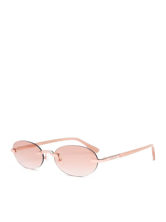 Faos Unisex Sunglasses with Gold Frame and Gold Gradient Lens 499662