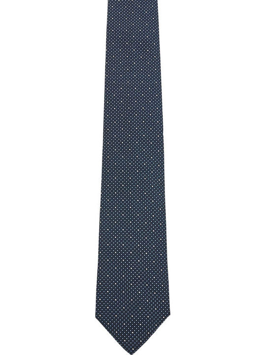 Boss Herren Krawatte Seide mit Mustern in Blau Farbe