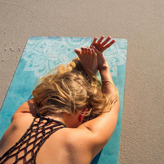 Yoga Design Lab Στρώμα Γυμναστικής Yoga Τιρκουάζ (178x61cm)