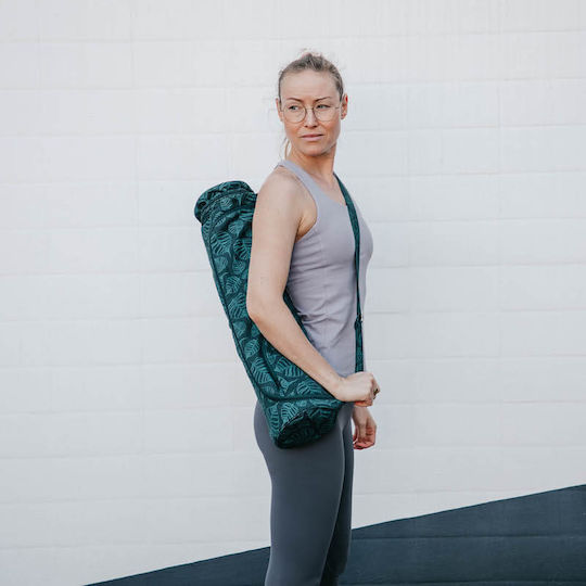 Памучна Чанта За Йога Постелка Asana Чанта 70 Зелена