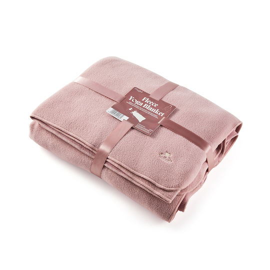 Myga Fleece Yoga Blanket Blush