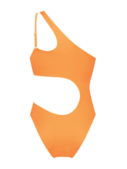 One Piece Swimsuit With One Shoulder Fire