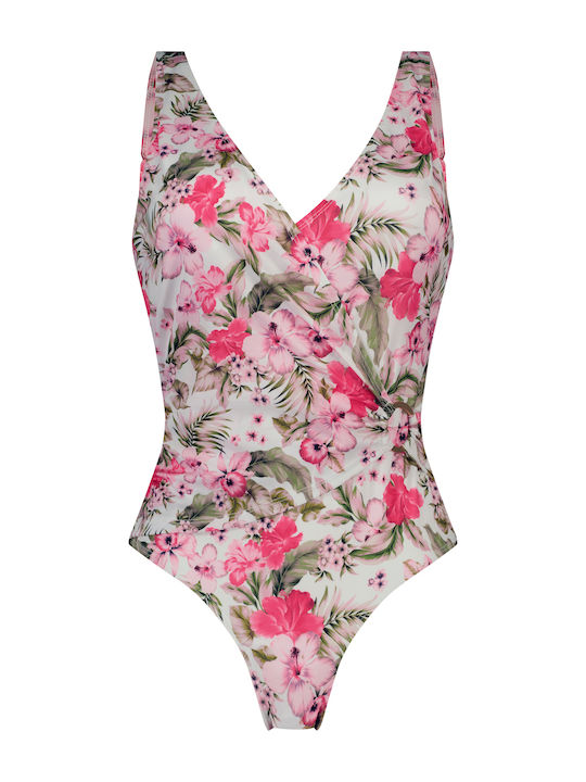 One Piece Swimsuit Floral Tropical