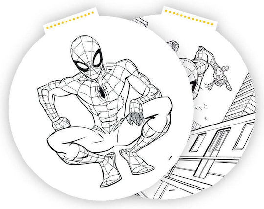 Блок За Рисуване Кръгъл Ф36 См 40 Листа Spiderman Стикери