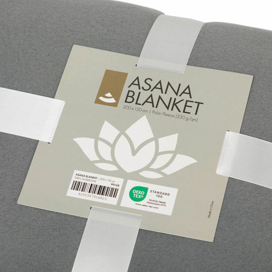 Bodhi Asana Yoga Blanket Gray