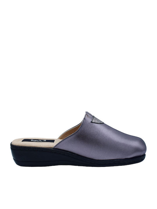 Anatomic Leather Women's Black Slippers