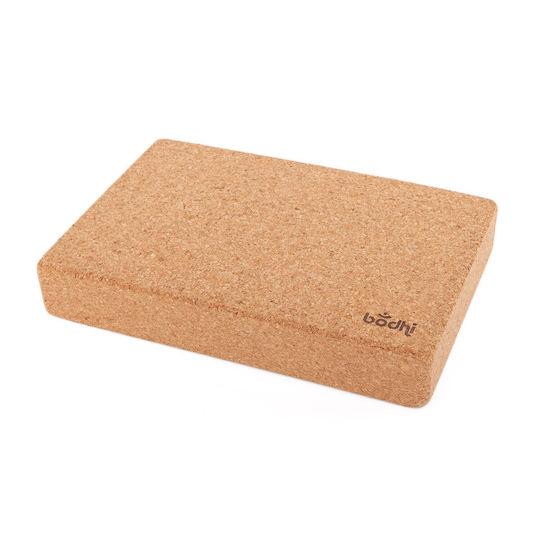 Bodhi Flat Yoga Block Cork