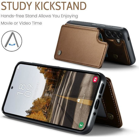 Caseme Портмоне Кожен / Изкуствена кожа Кафяв (Galaxy A37Nokia C22)