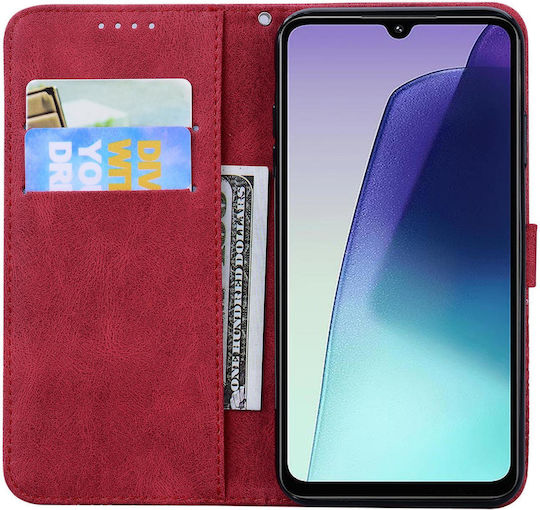 Galaxy Wallet Synthetic Leather / Silicone Red (Samsung Galaxy A37/a36 5g)