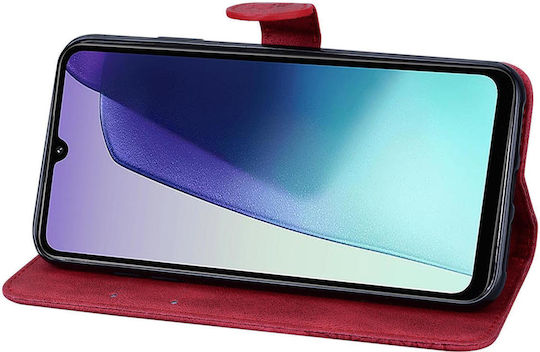 Galaxy Wallet Synthetic Leather / Silicone Red (Samsung Galaxy A37/a36 5g)