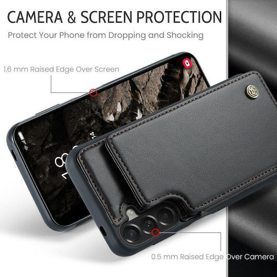 Caseme Leder Brieftasche / Synthetisches Leder Schwarze (Galaxy A37Nokia C22)