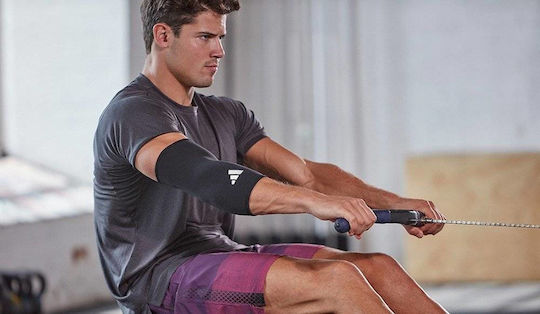 Επιαγκωνιδα Adidas Elbow Support Μαυρη Λευκη Xl
