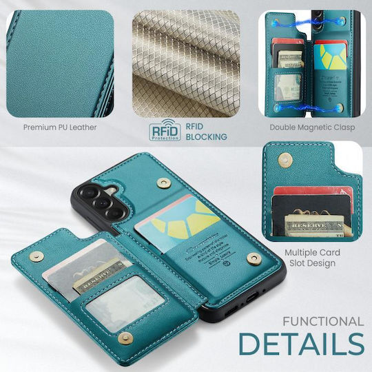Caseme Wallet Leder / Synthetisches Leder Grün (Galaxy A37Nokia C22)