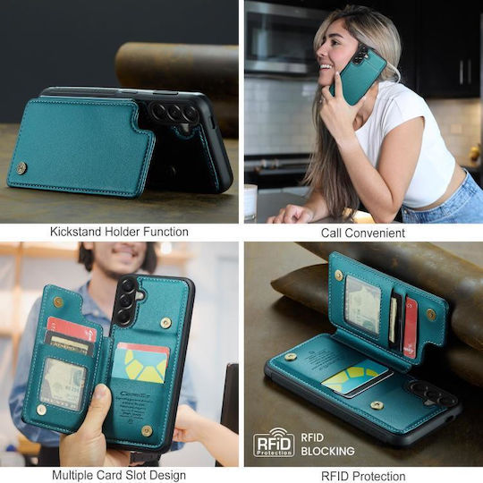 Caseme Wallet Leder / Synthetisches Leder Grün (Galaxy A37Nokia C22)