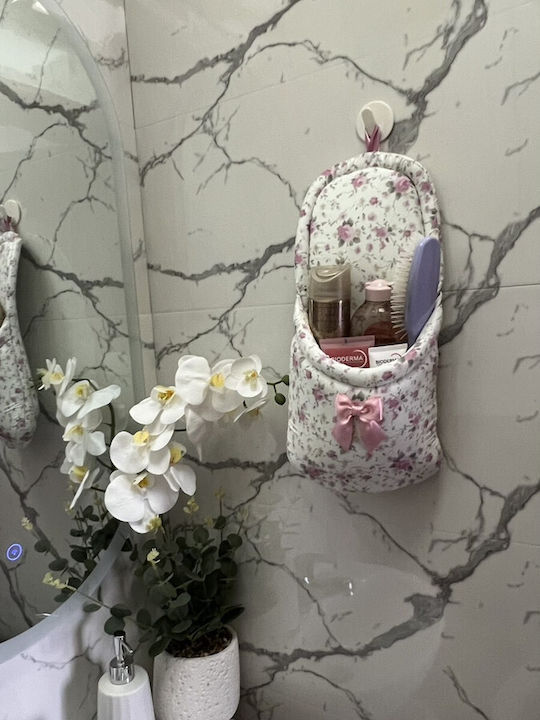 Handgemachte Stoffpantoffel Wandhaken Kulturbeutel Organisations Floral
