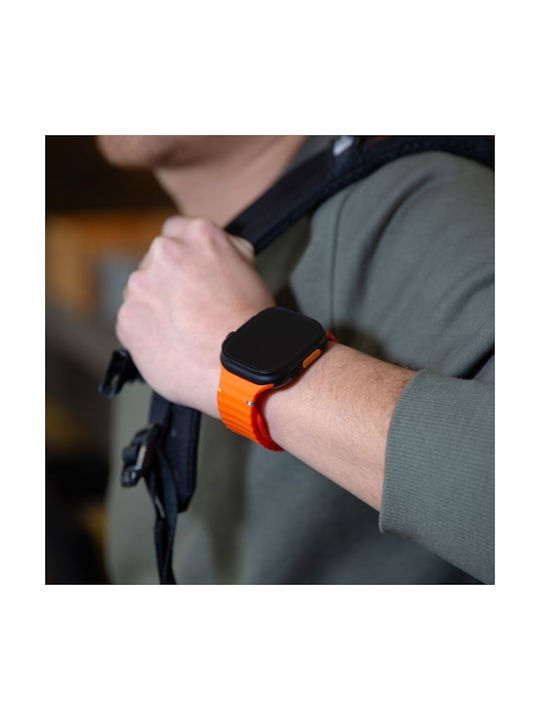 Mobilize Силиконова каишка Тюркоазен (Apple Watch Series 42/44/45/49 мм)