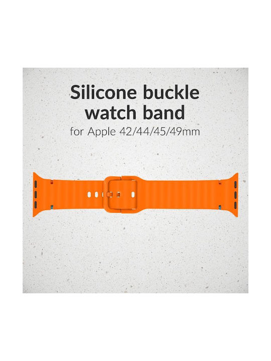Mobilize Силиконова каишка Оранжева (Apple Watch Series 42/44/45/49 мм)