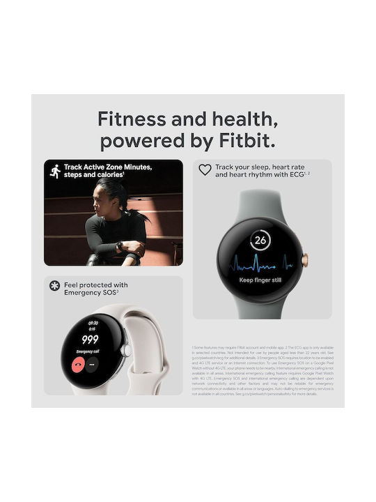 Google Tragbare Bänder Silber (Apple Watch 38/40/41/42mm)