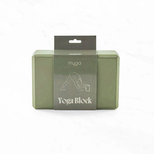 Myga Foam Yoga Block Green