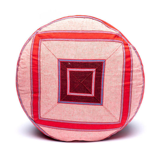 Cotton Meditation Cushion Red