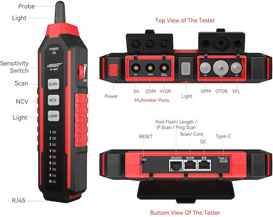 Noyafa NF-8607 NF-8607 Kabeltester Digital Netzwerk