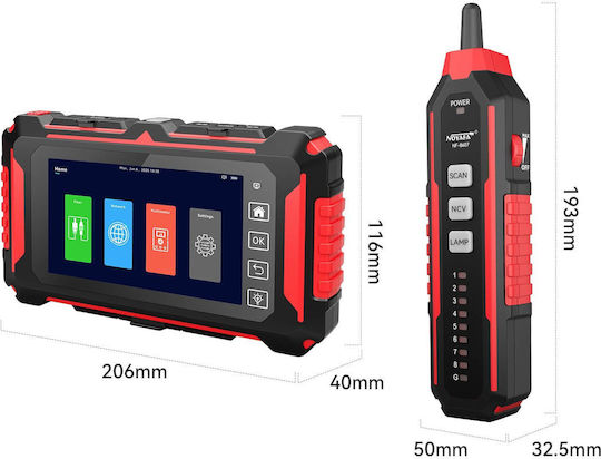Noyafa NF-8607 NF-8607 Kabeltester Digital Netzwerk