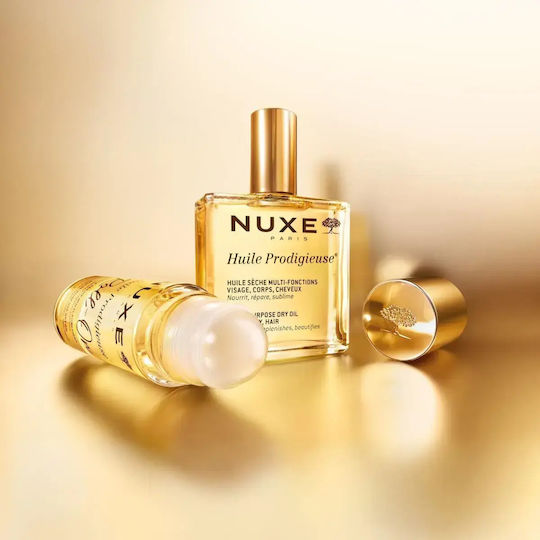 Nuxe Huile Prodigieuse Roll-On Mehrzweck Trocken Pflegeöl 60ml