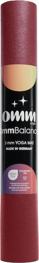 OMM Măture De Exerciții Yoga Roșie (183x60cm)