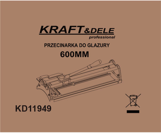 Kraft & Dele Tăietor de gresie 600mm