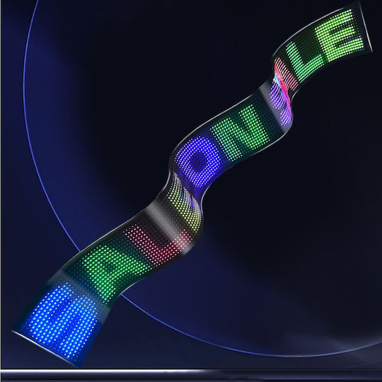 GloboStar Scrollen LED-Schild Einseitig Wasserdicht 192x16cm RGB
