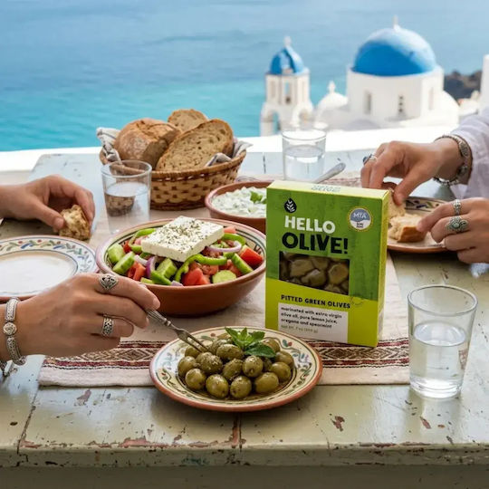 Hello Olive Зелени маслини без костилки 200гр