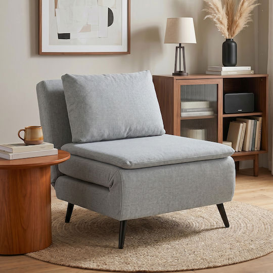 Armchair Bed Light Grey 75x88x78cm