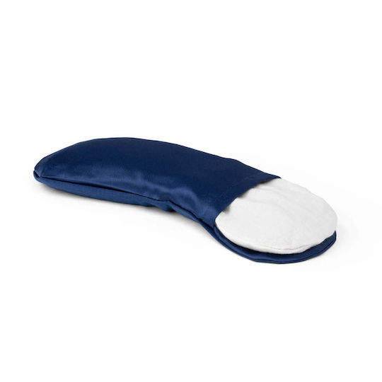 Bodhi Om Satin Eye Pillow Navy Blue