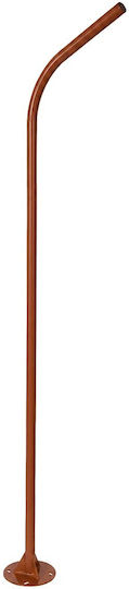 Globostar Urbano-280 Glb-000-0011 Metal Galvanized Lighting Pole Solar Street Light Outdoor Ral 8004 Corten Brown Matte W84 X D25 X H280cm Glb-000-0011